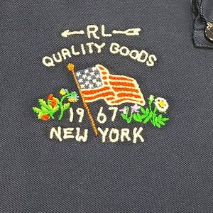 SOLD! Polo Ralph Lauren Shirt  NAVY Classic Fit New York Flag 1967 Medium - NWT!